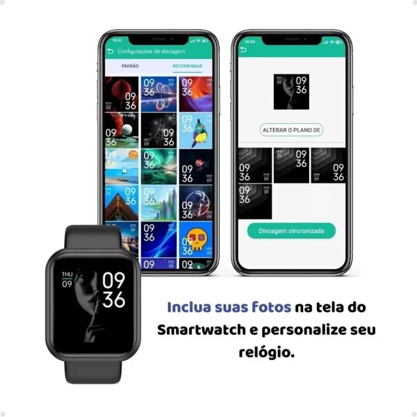 Relógio Smartwatch Android Ios Inteligente D20 Bluetooth Nfe - Image 3